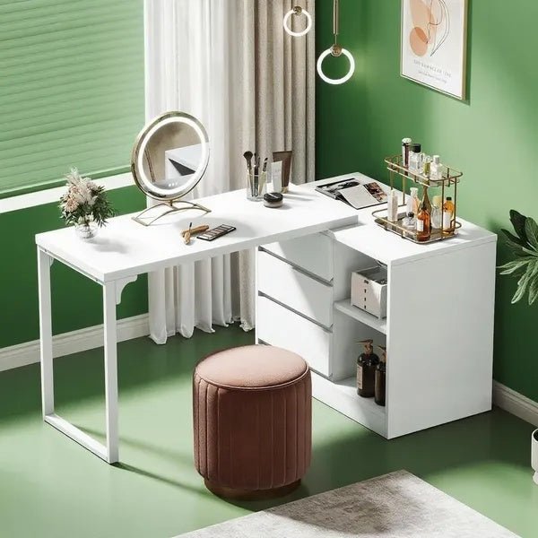 Make - up Kaptafel met Spiegel, Lades en Opbergruimte - Noventis Home