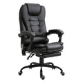 7 - Point Vibrating Massage Office Chair High Back Executive Recliner with Lumbar Support, Footrest, Reclining Back, Adjustable Height, Black - Noventis Home