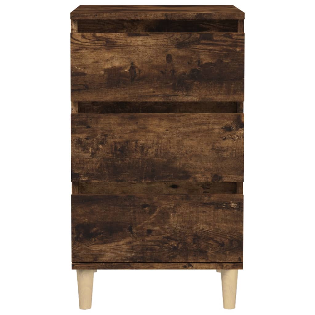 Nightstand Smoked Oak 40x Wood Material - Noventis Home