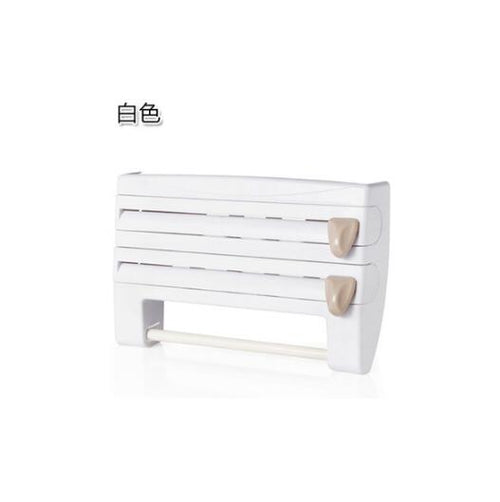 4 - In - 1 Kitchen Roll Holder Dispenser Kitchen Foil Film Wrap Tissue Paper 4 IN 1 Kitchen Roll Holder Dispenser - Noventis Home