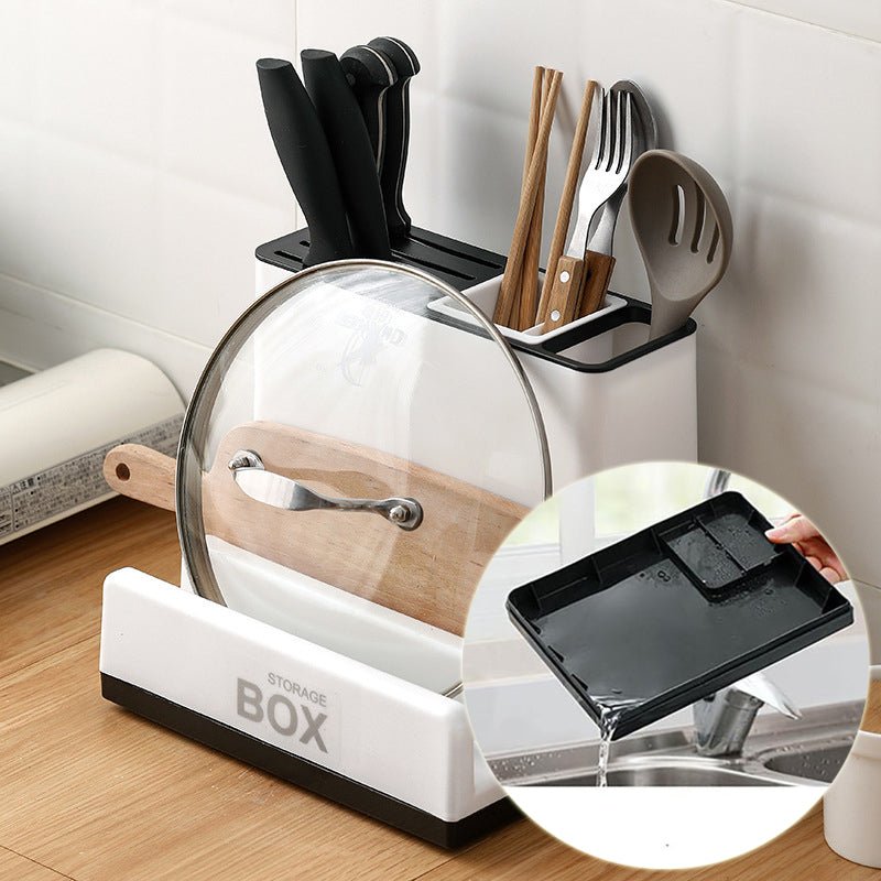 Tableware Storage Holders Kitchen Knife Plastic Storages Racks For Kitchen Convenience Cabinet Kitchen Gadgets - Noventis Home