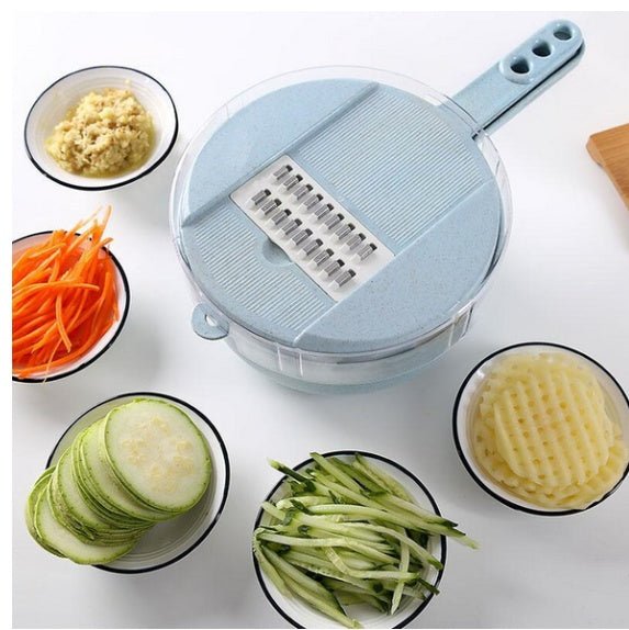 8 In 1 Mandoline Slicer Vegetable Slicer Potato Peeler Carrot Onion Grater With Strainer Vegetable Cutter Kitchen Accessories - Noventis Home