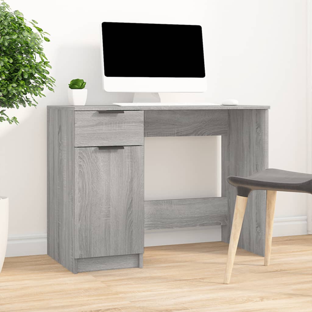 desk 100x wood - based material desk Sonoma oak 100x - Noventis Home