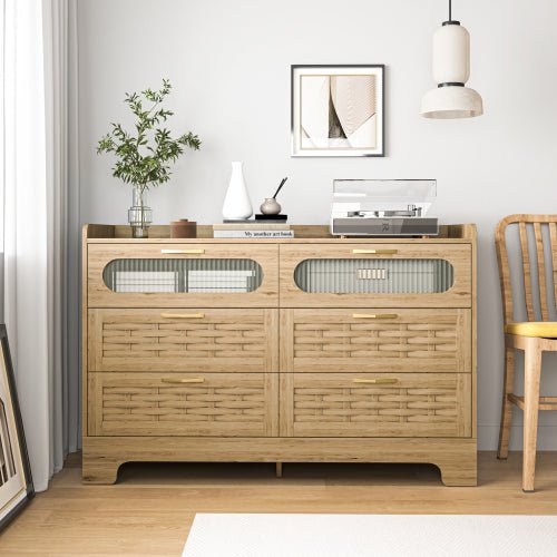 Wooden 6 - drawer Bedroom Vanity - Noventis Home