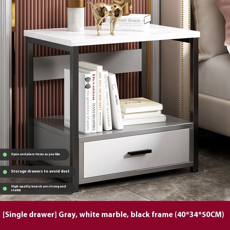 Multifunctional Bedroom Bedside Table Minimalist Bedside Storage Storage Cabinet - Noventis Home