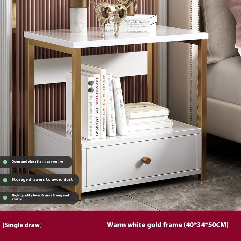 Multifunctional Bedroom Bedside Table Minimalist Bedside Storage Storage Cabinet - Noventis Home