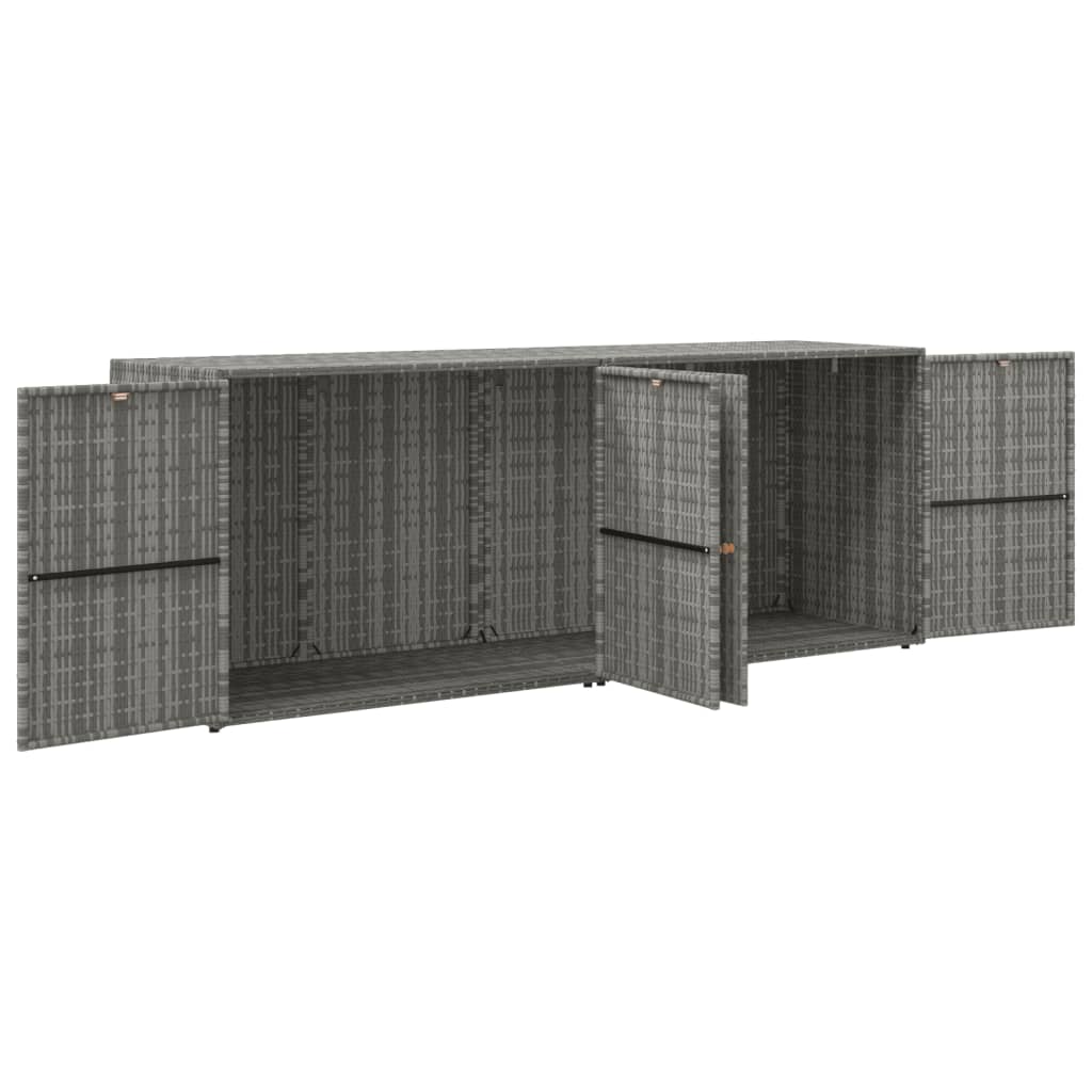 Garden Cabinet 198x55, Poly Rattan - Noventis Home