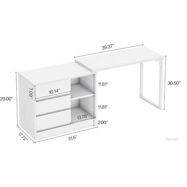 Make - up Kaptafel met Spiegel, Lades en Opbergruimte - Noventis Home