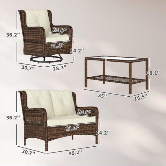 Pieces Patio Furniture Set - Noventis Home