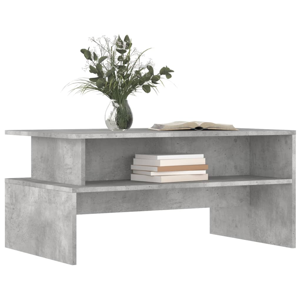 Coffee Table Concrete Grey 90x55x42.5 cm Wood - based material - Noventis Home