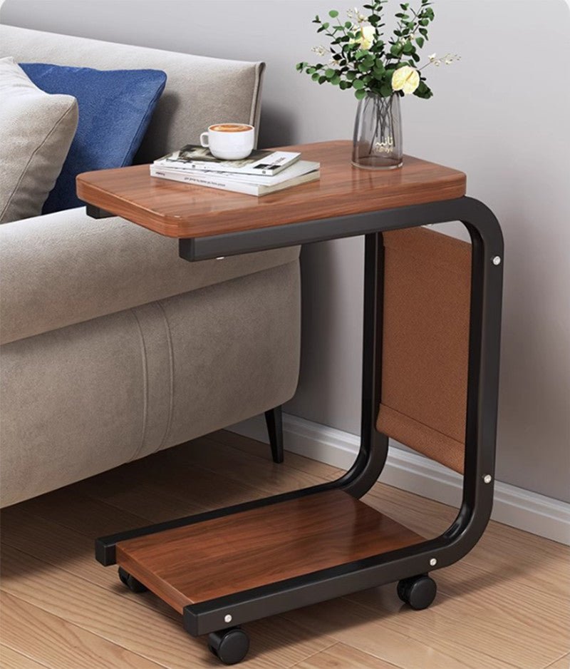 Side Table C Shaped For Sofa Coffee End Tables For Living Room Bedside Tables UK - Noventis Home