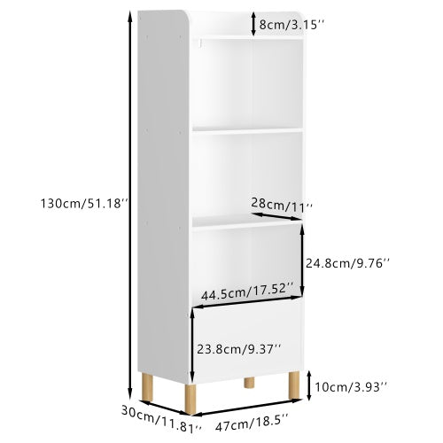 Kids 4 - Tier Bookcase - Noventis Home