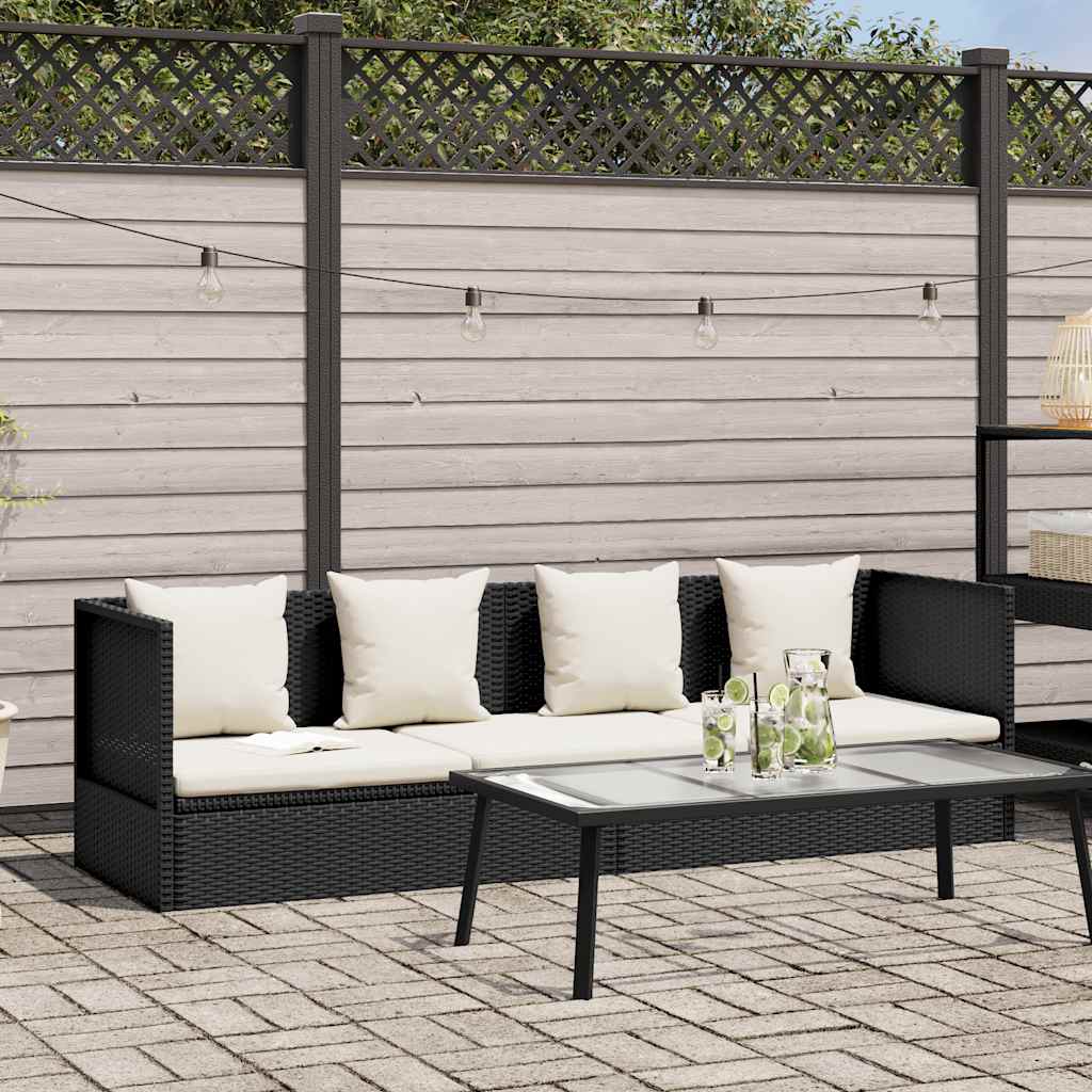 Garden Sofa Bed Poly Rattan Garden Sofa Bed with Cushions - Noventis Home