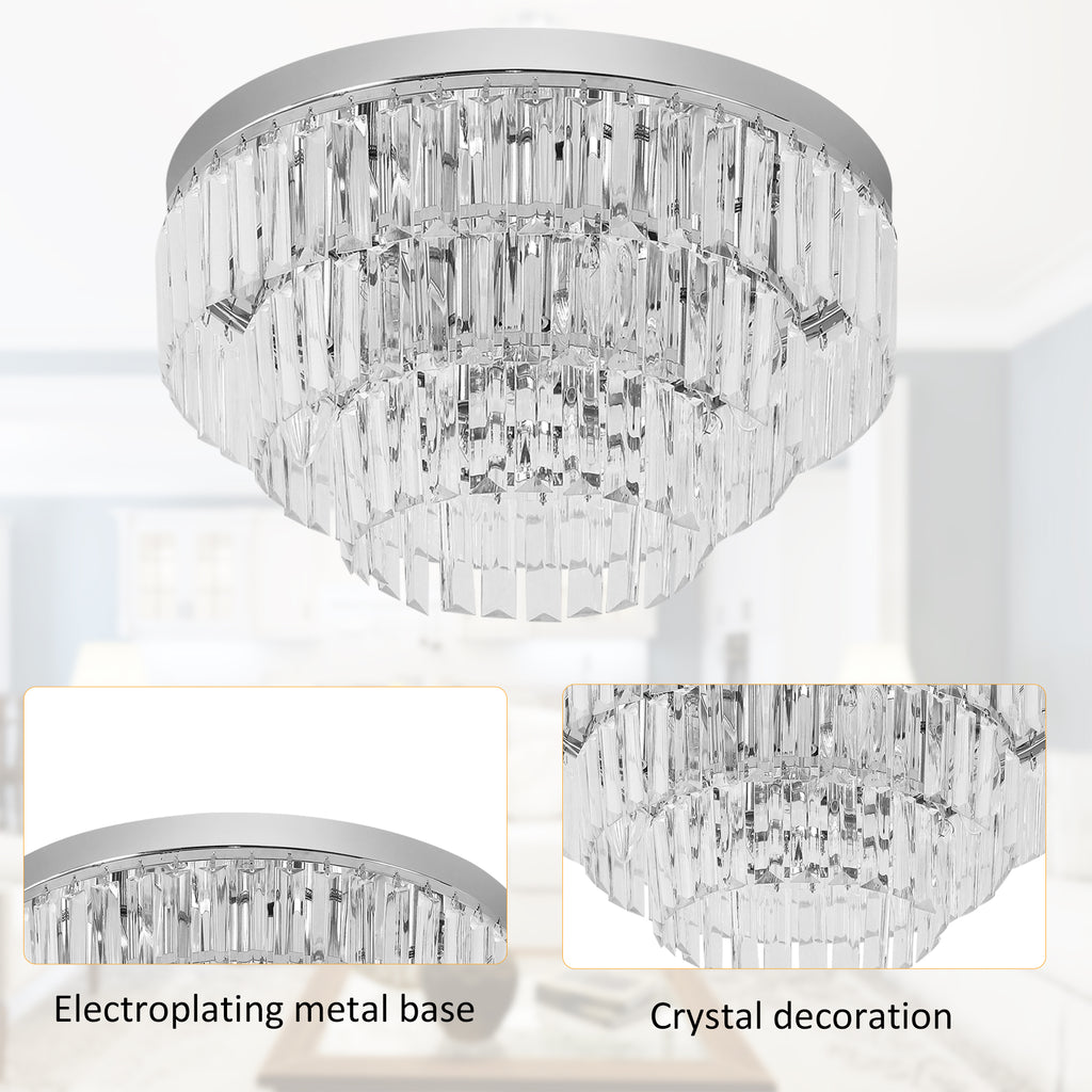 122 Crystallite Ceiling Chandelier - Noventis Home