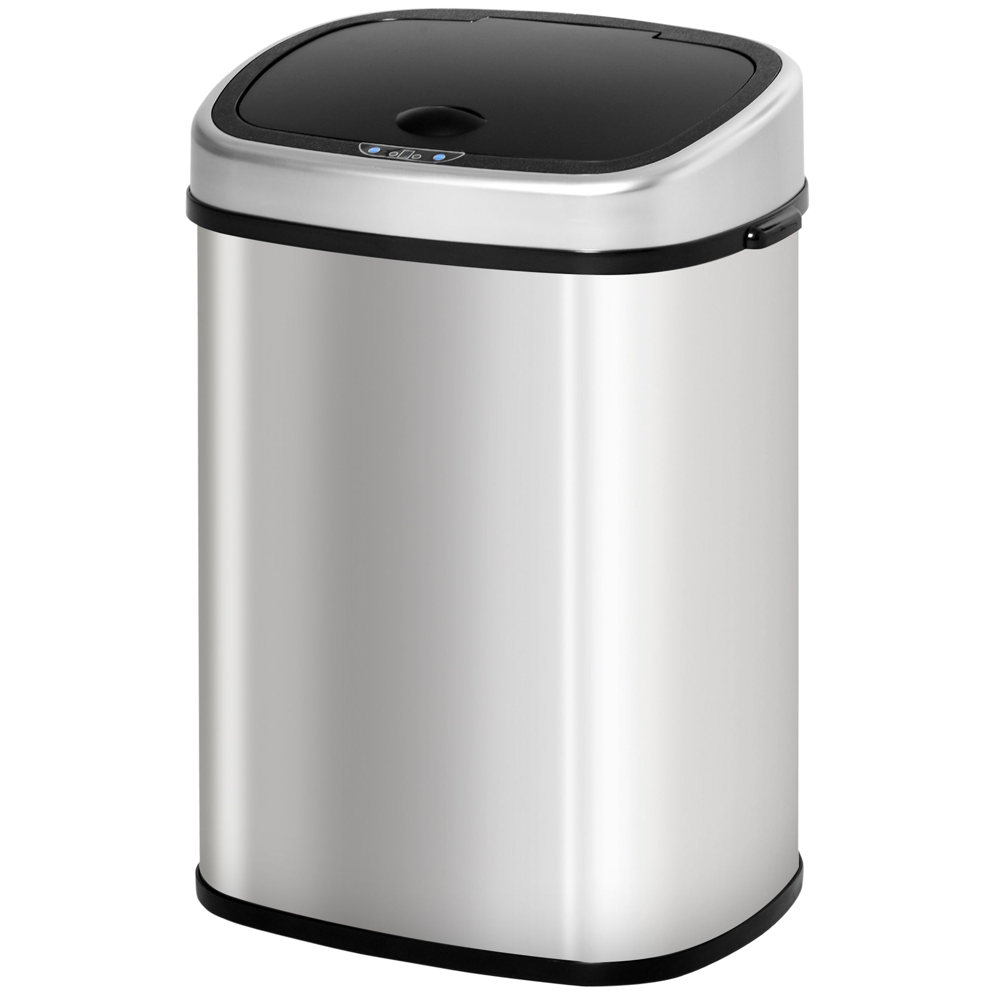 Stainless Steel Kitchen Sensor Dustbin Automatic Touchless Rubbish Garbage Waste Bin 48L Silver - Noventis Home