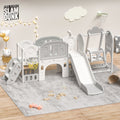 Toddler Slide, Kids Slide For Toddlers Age 1 - 4, 11in 1 Baby Slide Outdoor Indoor Playground With Basketball Hoop And Extra Long Aisle, Strong Swing,Sturdy And Easy Assembly Toddler Playset, Ideal Todd - Noventis Home