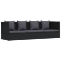 Garden Sofa Bed Poly Rattan Garden Sofa Bed with Cushions - Noventis Home