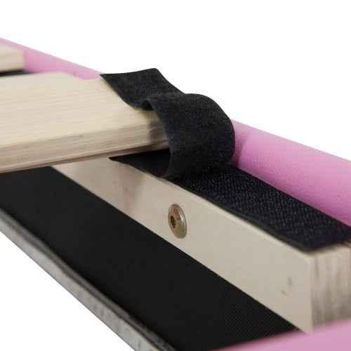 Gestoffeerd Tweepersoonsbed met LED - verlichting, Modern Prinsessenbed met Kroonhoofdsteun en 2 Lades, Roze + Wit - Noventis Home