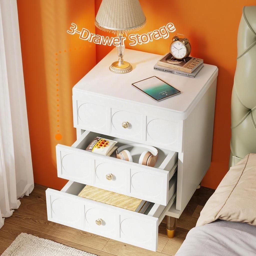 Nightstand Bedside Table - Noventis Home