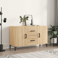 Dressoir 100cm, Sonoma Eiken, Houtcomposiet met Metalen Frame - Noventis Home