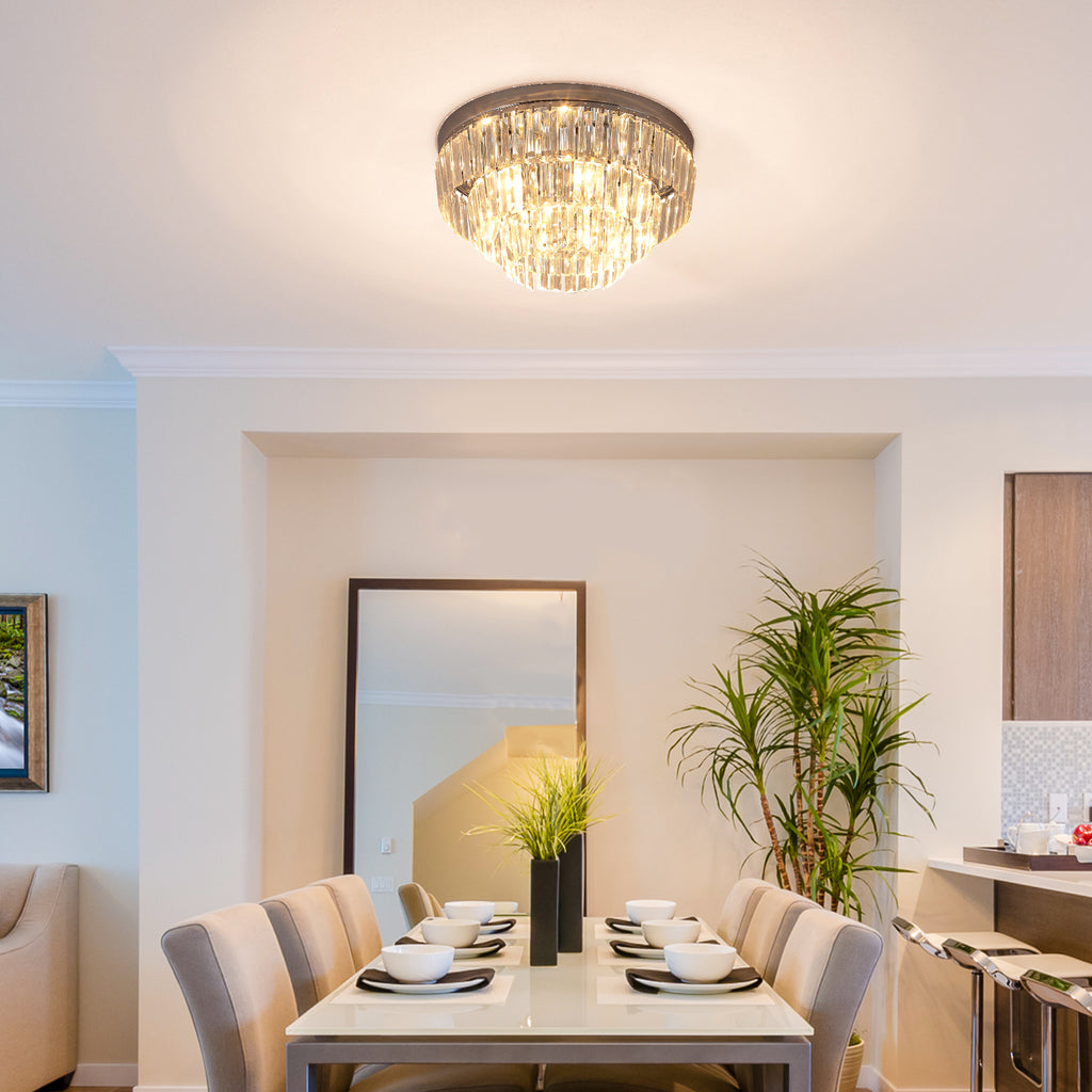 122 Crystallite Ceiling Chandelier - Noventis Home