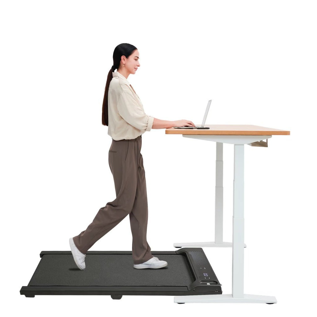 Under Desk Treadmill With Incline,Walking Pad For Home Office,Portable Walking Treadmill 1.0HP,Walking Jogging Machine With 242 Lbs Weight Capacity,LED Display,1.0 - 6.0km H - Noventis Home