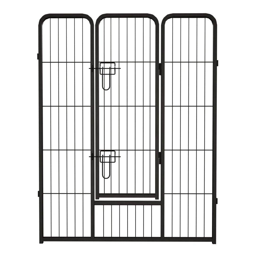 Dog Playpen, 40 Inch 16 Panels Puppy Playpen, Dog Exercise Pen For Large Medium Small Dogs, Foldable Dog Pen With Doors For RV, Camping, Yard - Noventis Home