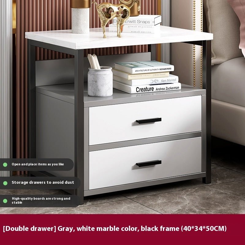 Multifunctional Bedroom Bedside Table Minimalist Bedside Storage Storage Cabinet - Noventis Home