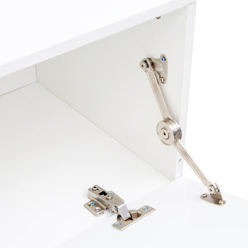 Uitschuifbaar Houten TV-meubel - Rechthoekig Entertainment Center voor Woonkamer en Slaapkamer
