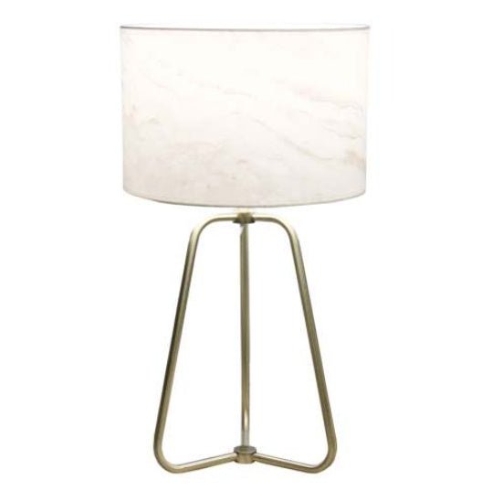 New Design Small Modern Stylish Desk Lamp In Stock In The United States, Easy To Install, Optima Marble Lampshade Table Lamp - Bronze 110V Metal Online Shift Switch, Used For Bedside Table Lamp - Noventis Home