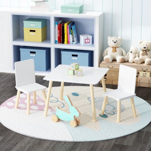 Wooden Children's Table And 2 Chairs Set - Noventis Home