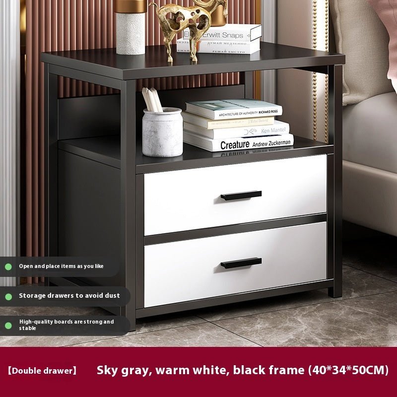 Multifunctional Bedroom Bedside Table Minimalist Bedside Storage Storage Cabinet - Noventis Home