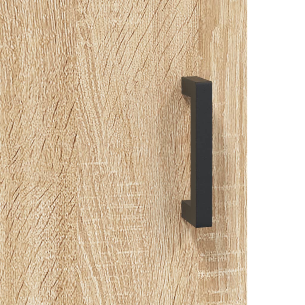 Dressoir 100cm, Sonoma Eiken, Houtcomposiet met Metalen Frame - Noventis Home