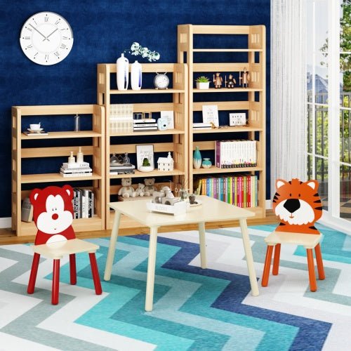 Solid Wood Children's Table Set With 2 Chairs - Noventis Home