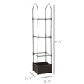 Verhoogd Plantenbak met Klimrek, Zelfbewaterend, 177cm, voor Tomaten en Klimplanten - Noventis Home