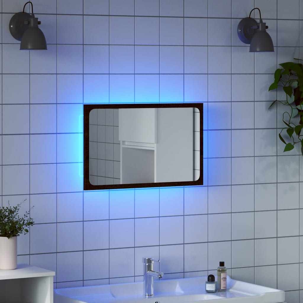 LED Badkamerspiegel 60x37 cm, Acryl, met RGB Verlichting