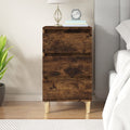 Nightstand Smoked Oak 40x Wood Material - Noventis Home