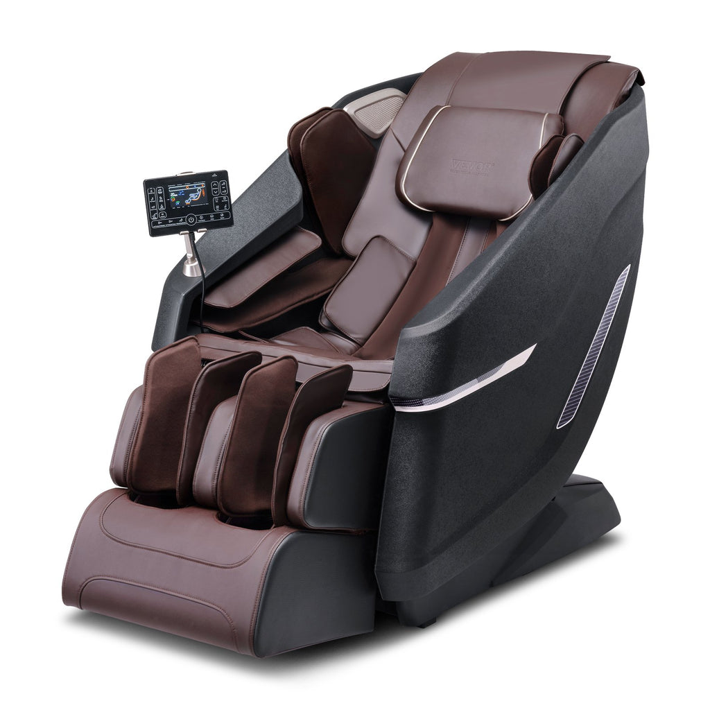 Massagestoel met Flexibele SL - Rail, 3D Shiatsu Ganglicchaamsmassage, Zwaartekrachtloosheid, 10 - 18 Automodi, Verwarming, Bluetooth, Luchtkussens en Touchscreen, 150kg - Noventis Home