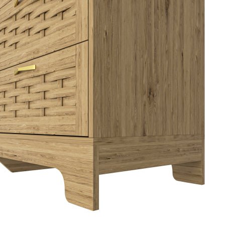 Wooden 6 - drawer Bedroom Vanity - Noventis Home