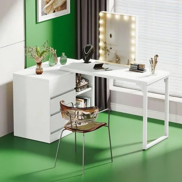 Make - up Kaptafel met Spiegel, Lades en Opbergruimte - Noventis Home