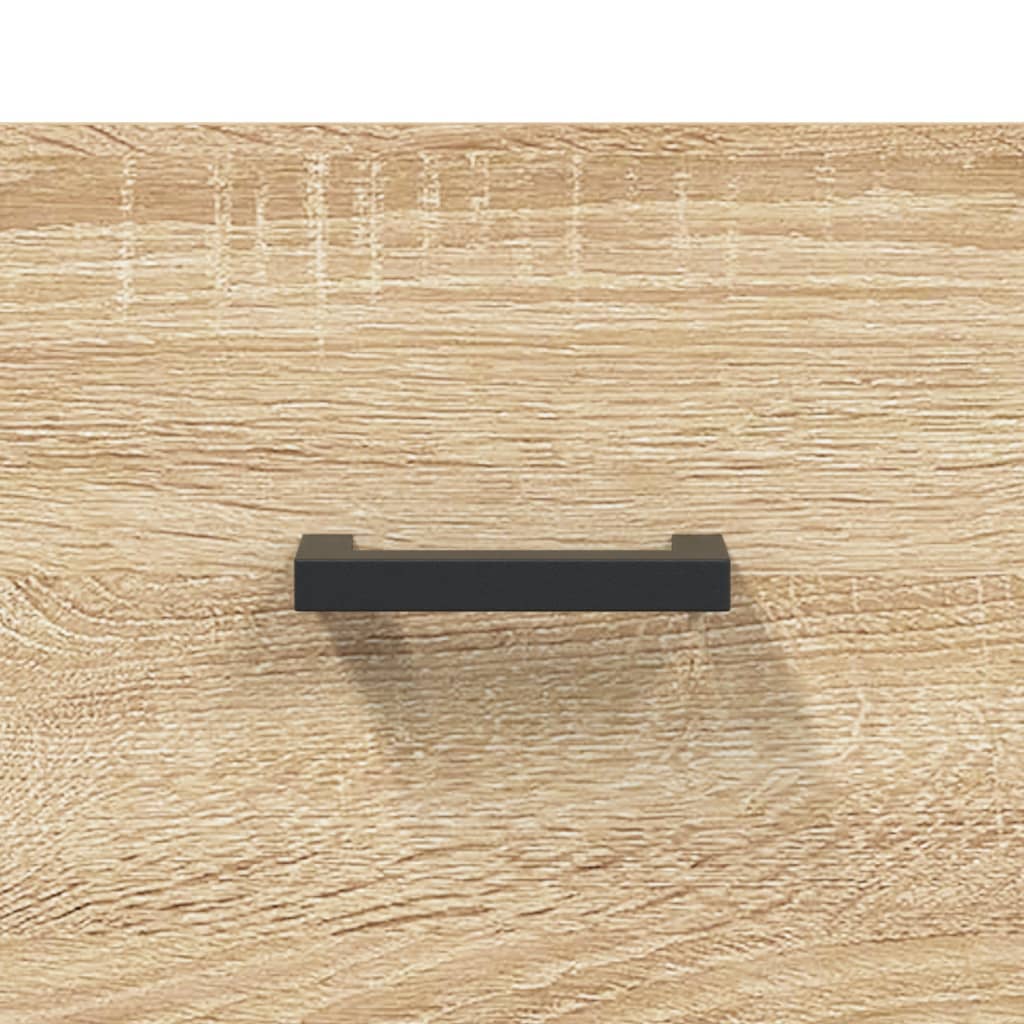 Dressoir 100cm, Sonoma Eiken, Houtcomposiet met Metalen Frame - Noventis Home
