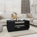 Salontafel 102cm, Houtcomposiet, Zwart - Noventis Home