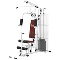 Multifunction Home Gym Weight Training Workout Station Fitness Strength Machine, White - Noventis Home
