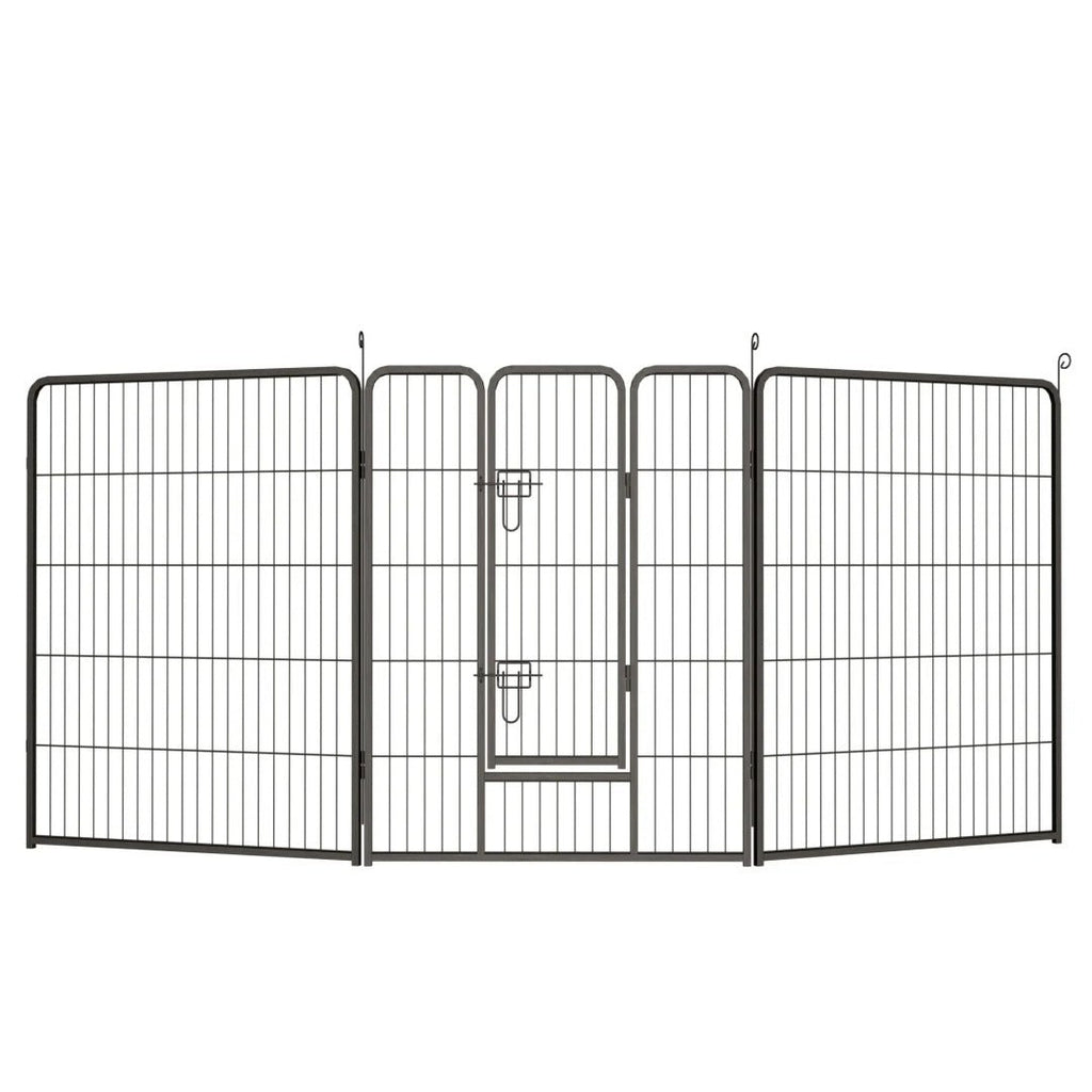 Dog Playpen, 40 Inch 16 Panels Puppy Playpen, Dog Exercise Pen For Large Medium Small Dogs, Foldable Dog Pen With Doors For RV, Camping, Yard - Noventis Home