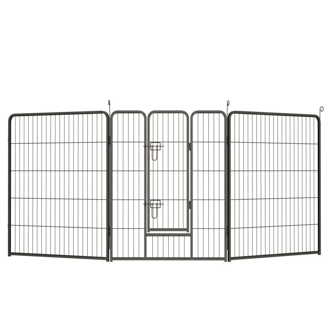 Dog Playpen, 40 Inch 16 Panels Puppy Playpen, Dog Exercise Pen For Large Medium Small Dogs, Foldable Dog Pen With Doors For RV, Camping, Yard - Noventis Home
