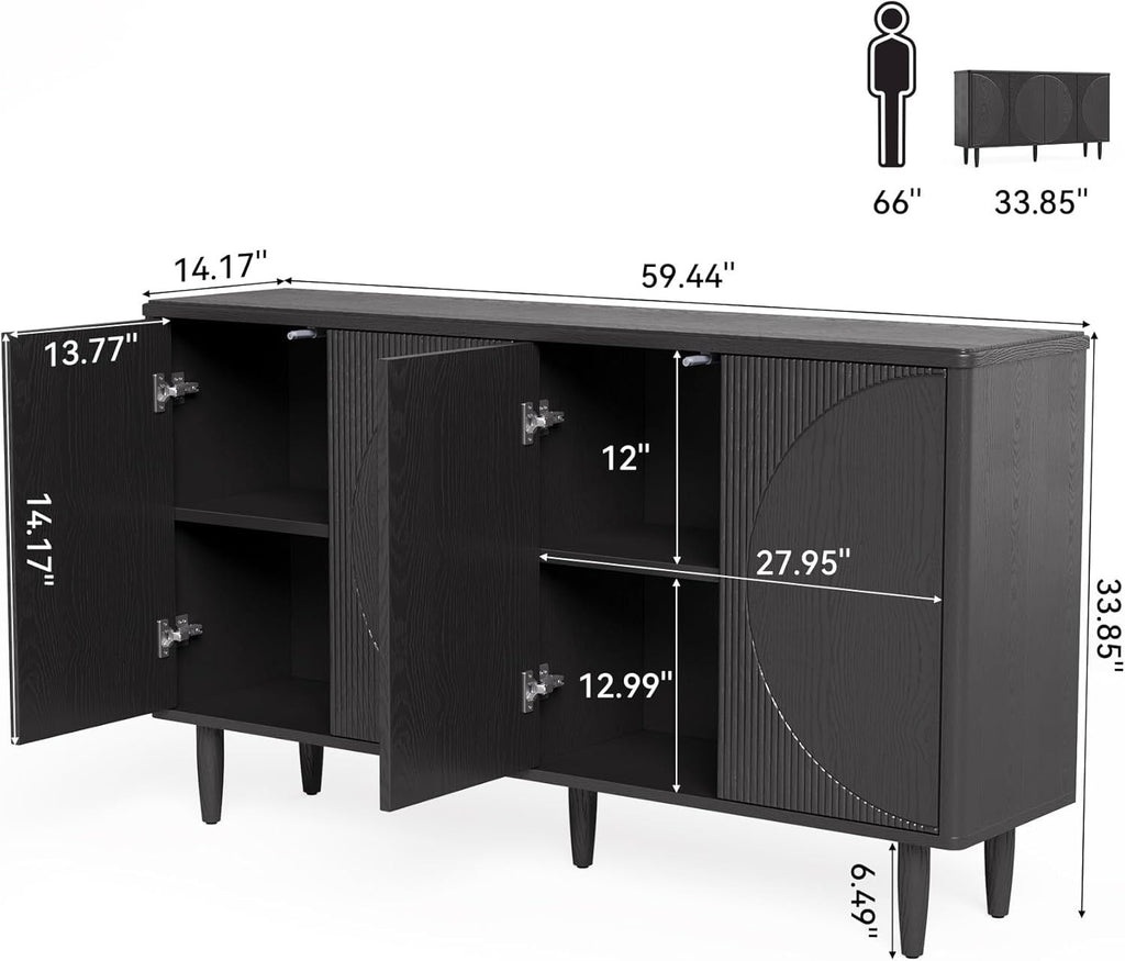 Buffetkast Dressoir met Opbergruimte
