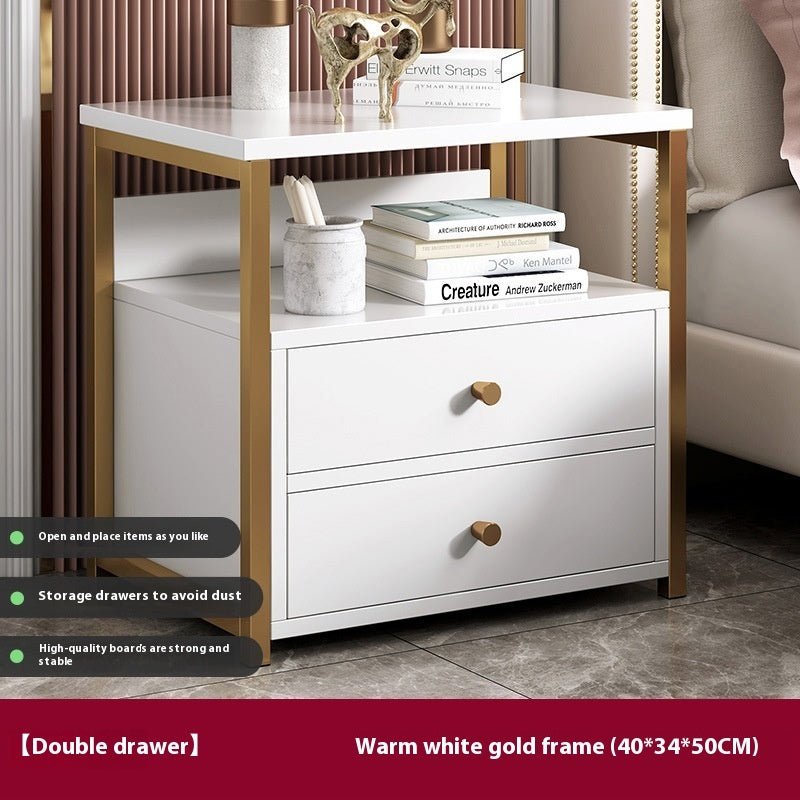 Multifunctional Bedroom Bedside Table Minimalist Bedside Storage Storage Cabinet - Noventis Home