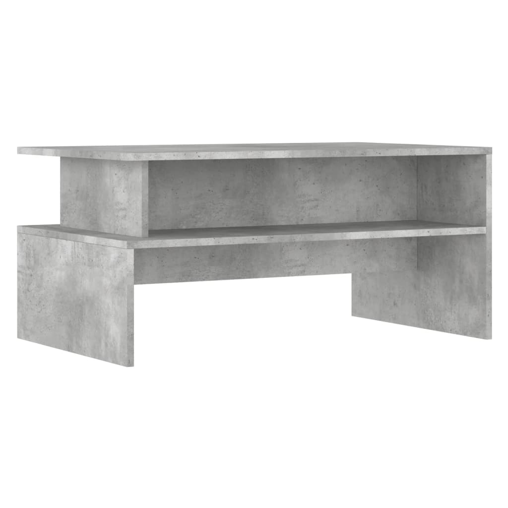 Coffee Table Concrete Grey 90x55x42.5 cm Wood - based material - Noventis Home
