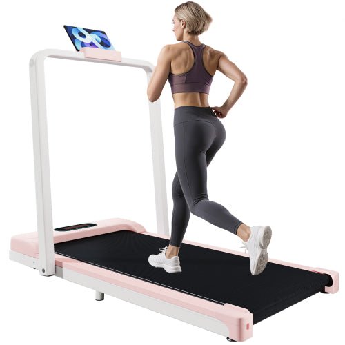 Folding Treadmill For Home Office Use,Under Desk Treadmill,1 - 6KM H, Portable Walking Running Machine With Bluetooth Speaker, Remote Control, LCD Display, Phone Holder. - Noventis Home
