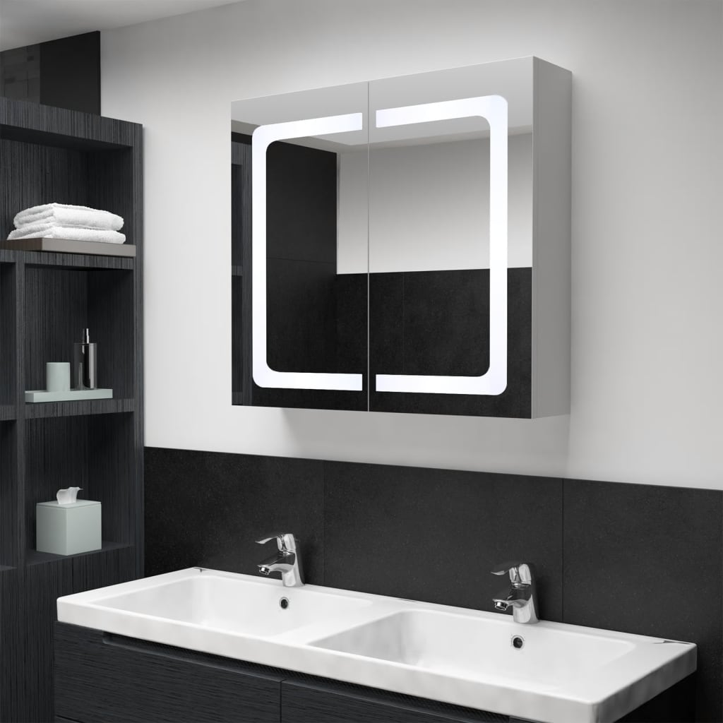 LED mirror cabinet 80x12.2x68 cm - Noventis Home